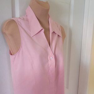 Jillian Jones pink silk sleeveless top